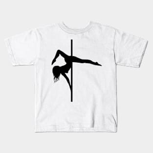 Pole Dance Tricks Kids T-Shirt